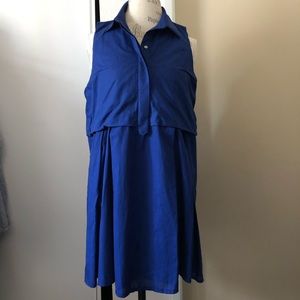 NWT Zara Royal Blue Shirt Dress